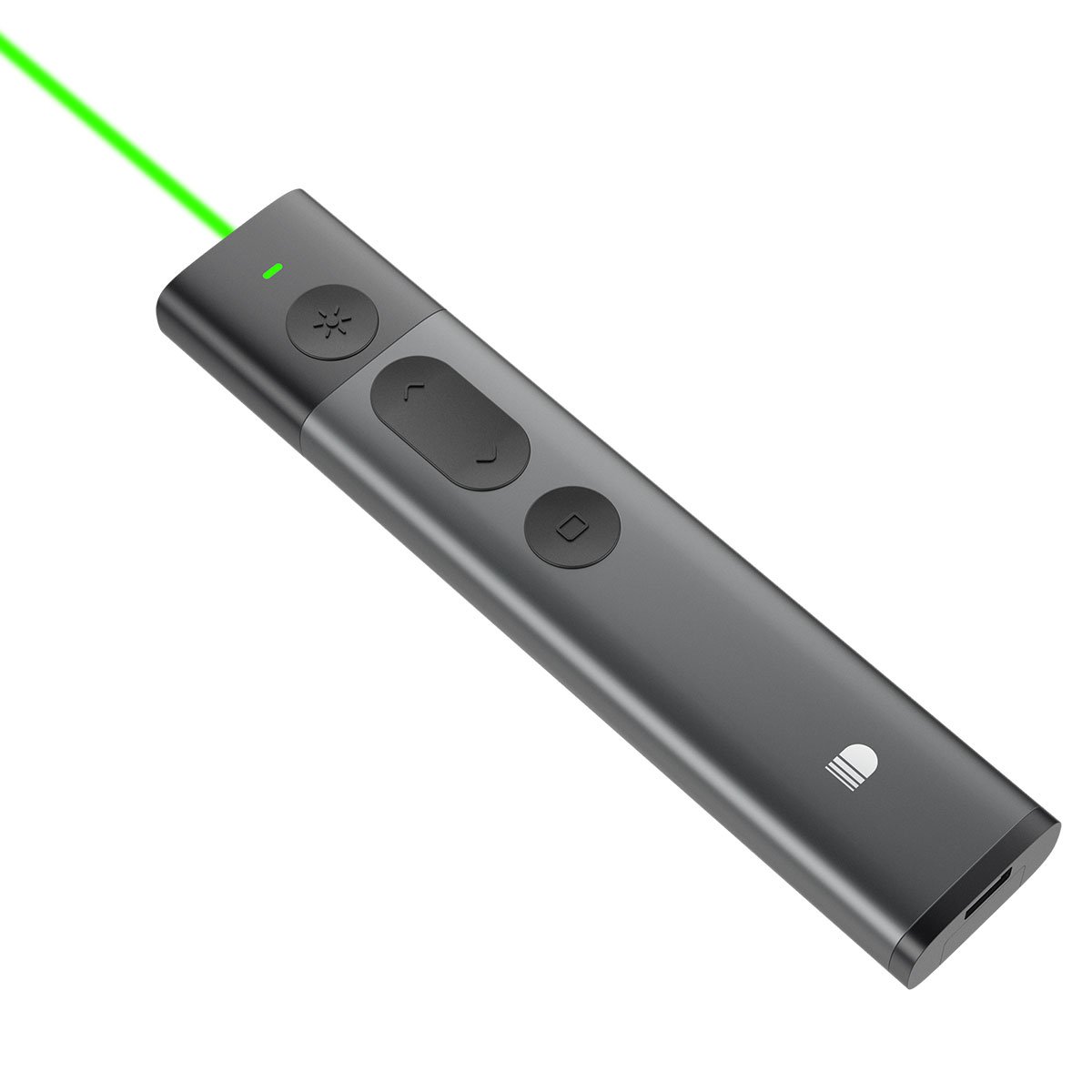 DSIT032---Doosl Brand Aluminum Alloy Wireless Presenter with Green Laser Pointer